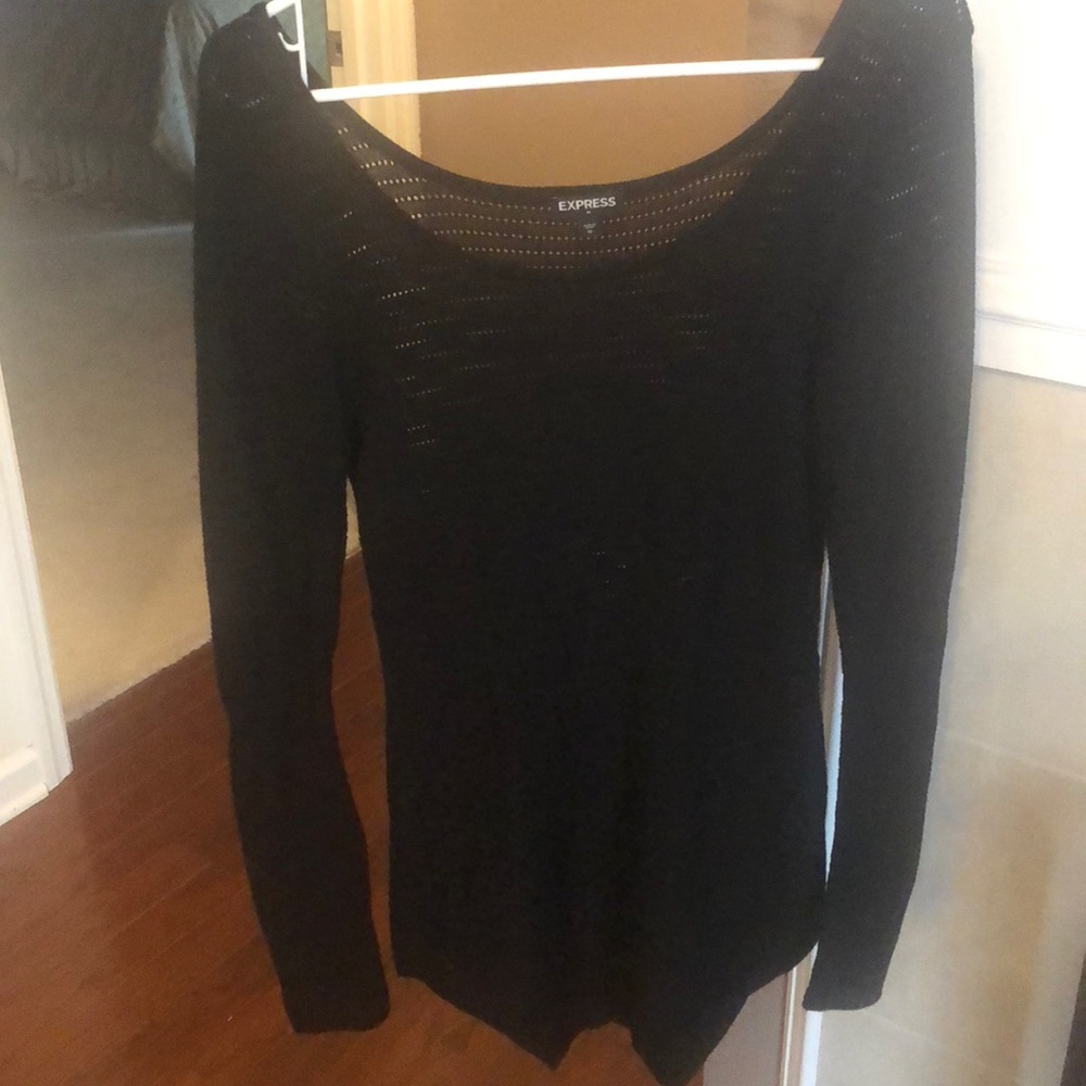 Express sweater tunic. Boat neck